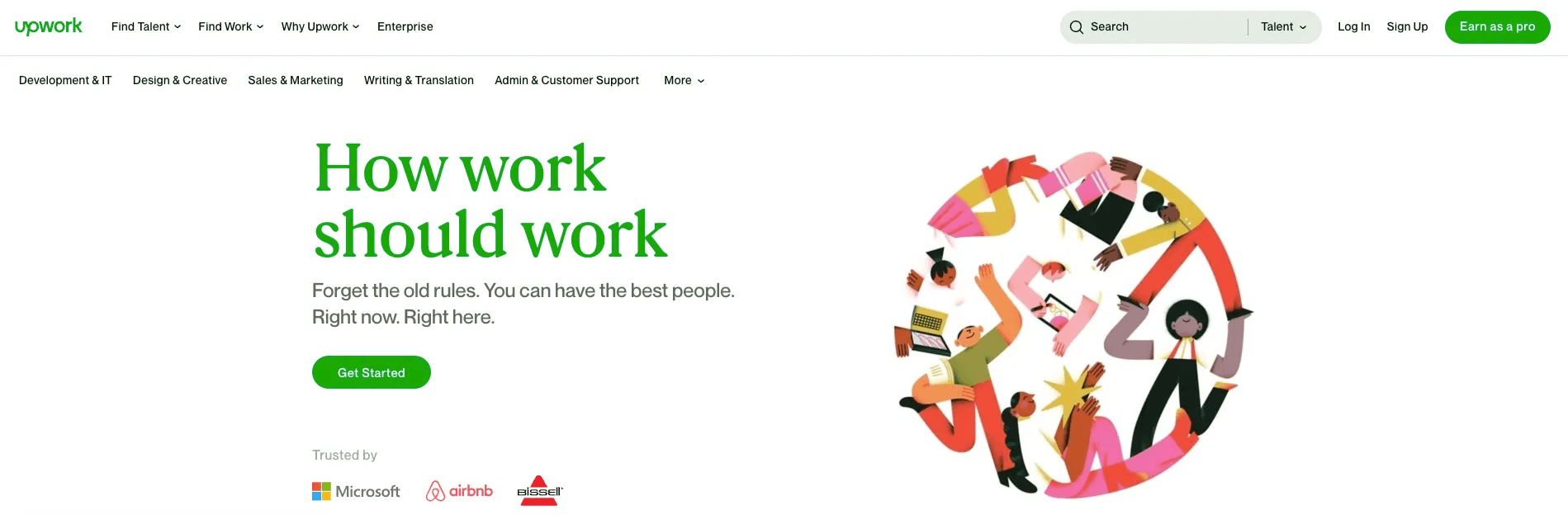 Upwork remote work job board